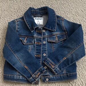 Old Navy Kids Dark Blue Jean Jacket- 5T